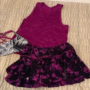 Lululemon workout skort